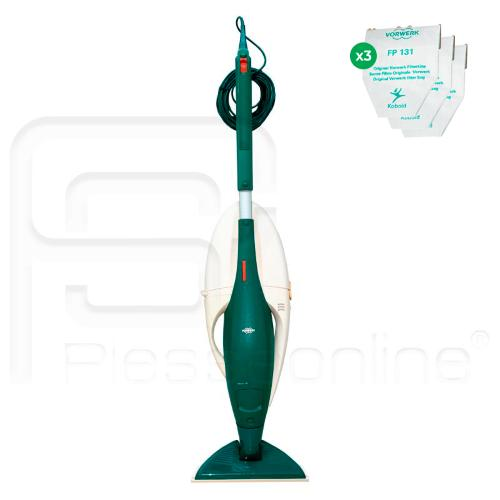 PIESSEONLINE - VK131_13O - ASPIRAPOLVERE RIGENERATO VORWERK FOLLETTO KOBOLD  VK131 CON HD13 + 3 SACCHETTI ORIGINALI - VORWERK FOLLETTO